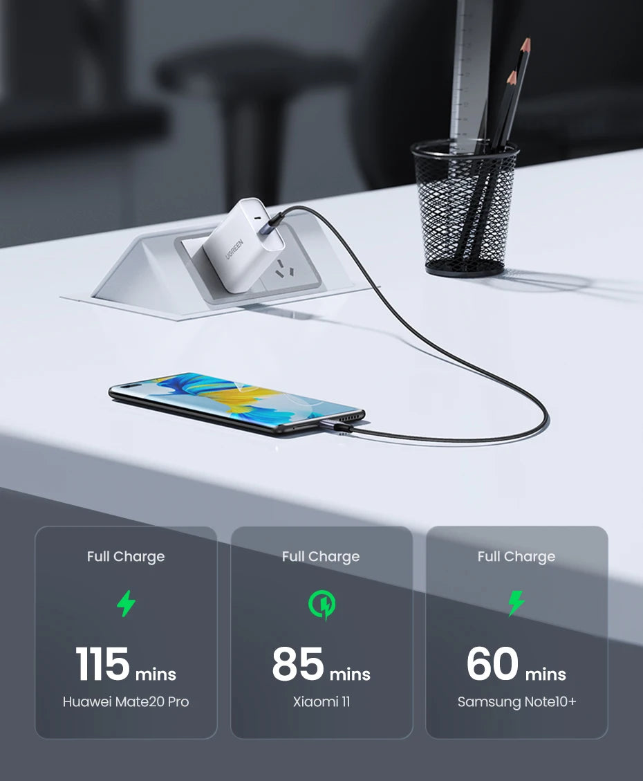 UGREEN 240W USB-C Latauskaapeli – Ultra-nopea PD 3.1 Pikalataus 5A – MacBook, iPad, Xiaomi