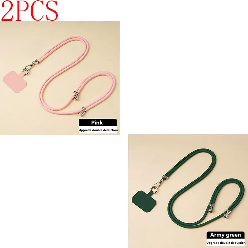 Crossbody Kaulanauha Puhelimelle - Säädettävä Hihna Harmaa