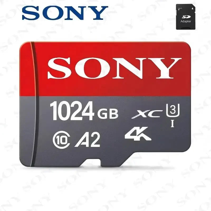 Sony Micro SD-muistikortti 64GB-1TB – Class 10 TF-kortti Puhelimeen, Kameraan ja Droneen