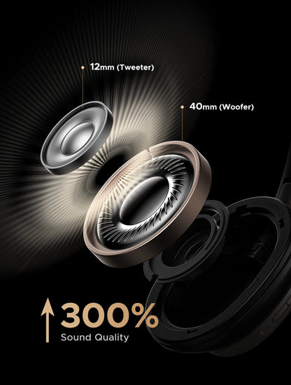 UGREEN Studio Pro Wireless Headphones - 48dB ANC Noise Cancelling, Hi-Res LDAC, 120h Battery Life