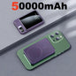 Magneettinen Langaton Virtalähde 50000mAh - Superpikalataus, Kannettava Powerbank iPhone & Huawei