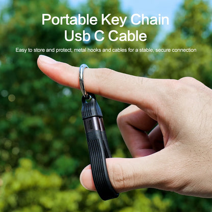 240W USB-C charging cable, keychain