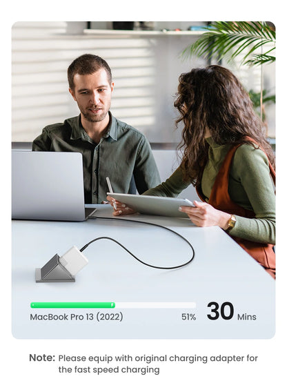 UGREEN 100W USB-C Kaapeli - PD Pikalataus 5A, Type-C MacBook & iPad Pro Latauskaapeli