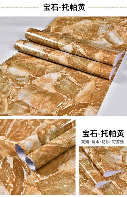 Marble patterned self-adhesive wallpaper, available in many different variations