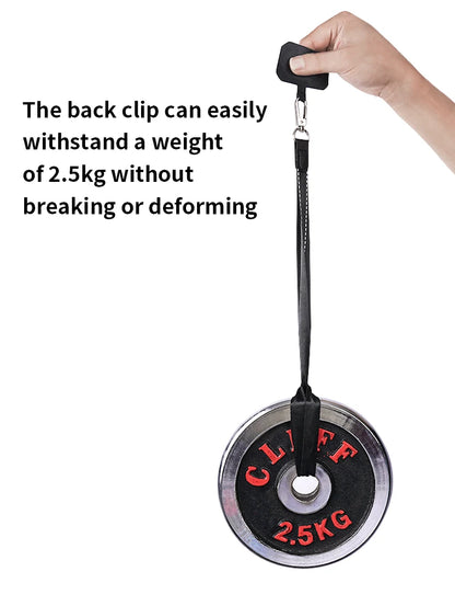 Crossbody Kaulanauha Puhelimelle - Säädettävä Universaali Hihna Klipsillä