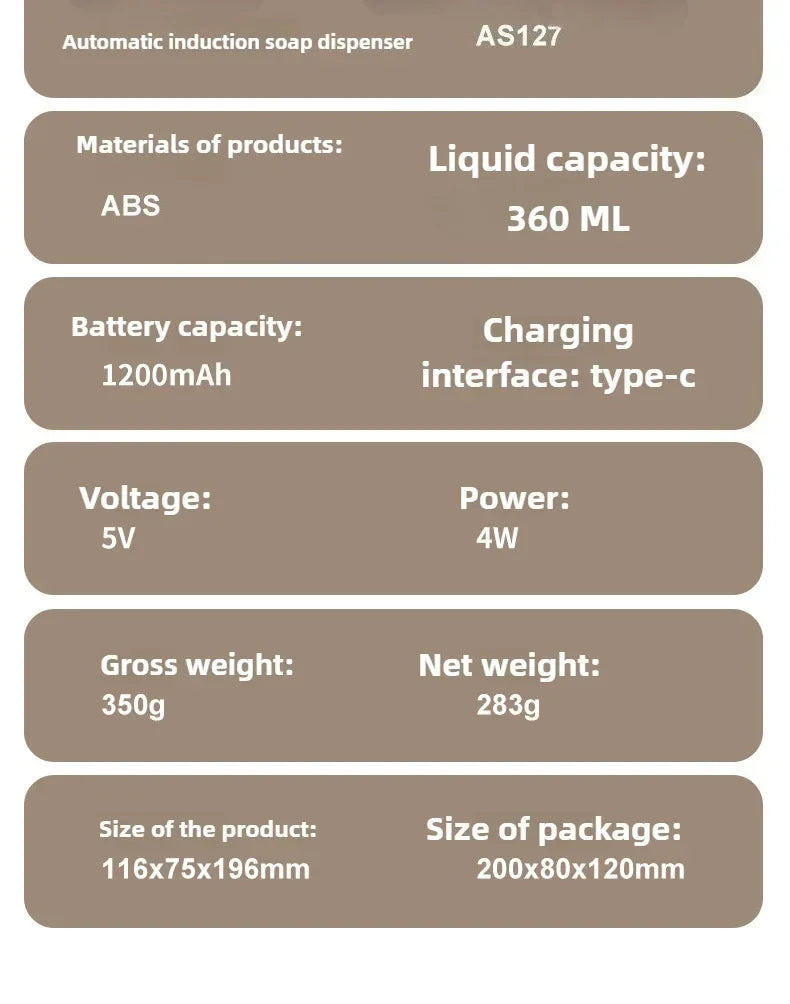 Automaattinen Vaahtoava Saippua-annostelija 2026 - USB-ladattava Älykäs Käsienpesulaite Kylpyhuoneeseen
