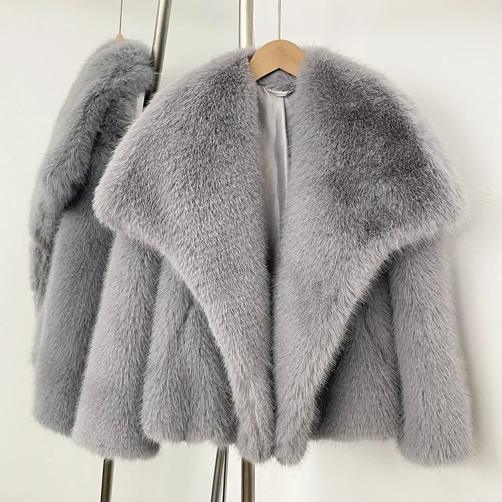 Tuularose naisten turkistakki, lyhyt bomber-malli, lämmin talvitakki