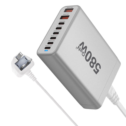 GAN charging station, powerful fast charger 580W