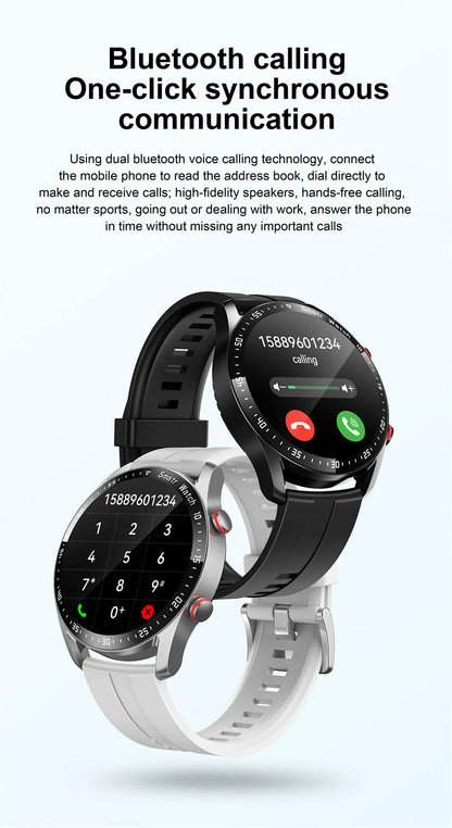 Premium Smartwatch, Bluetooth calls, versatile health tracking, fitness tracking, business design