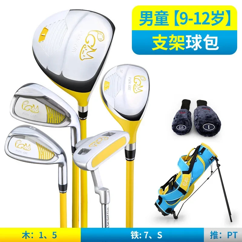 PGM Kids Golf Club Set for ages 3-12, practice set for boys and girls