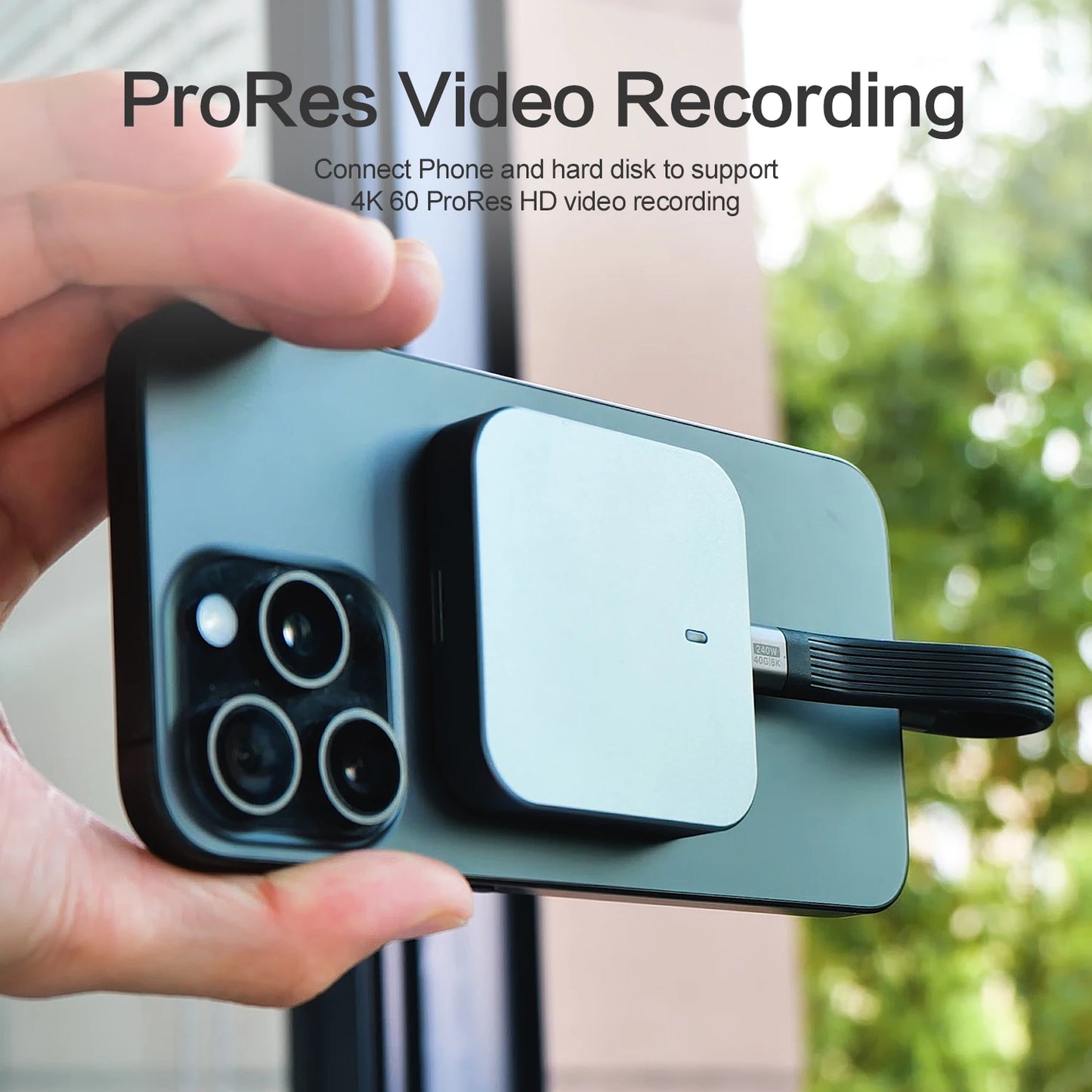 240W USB-C charging cable, keychain