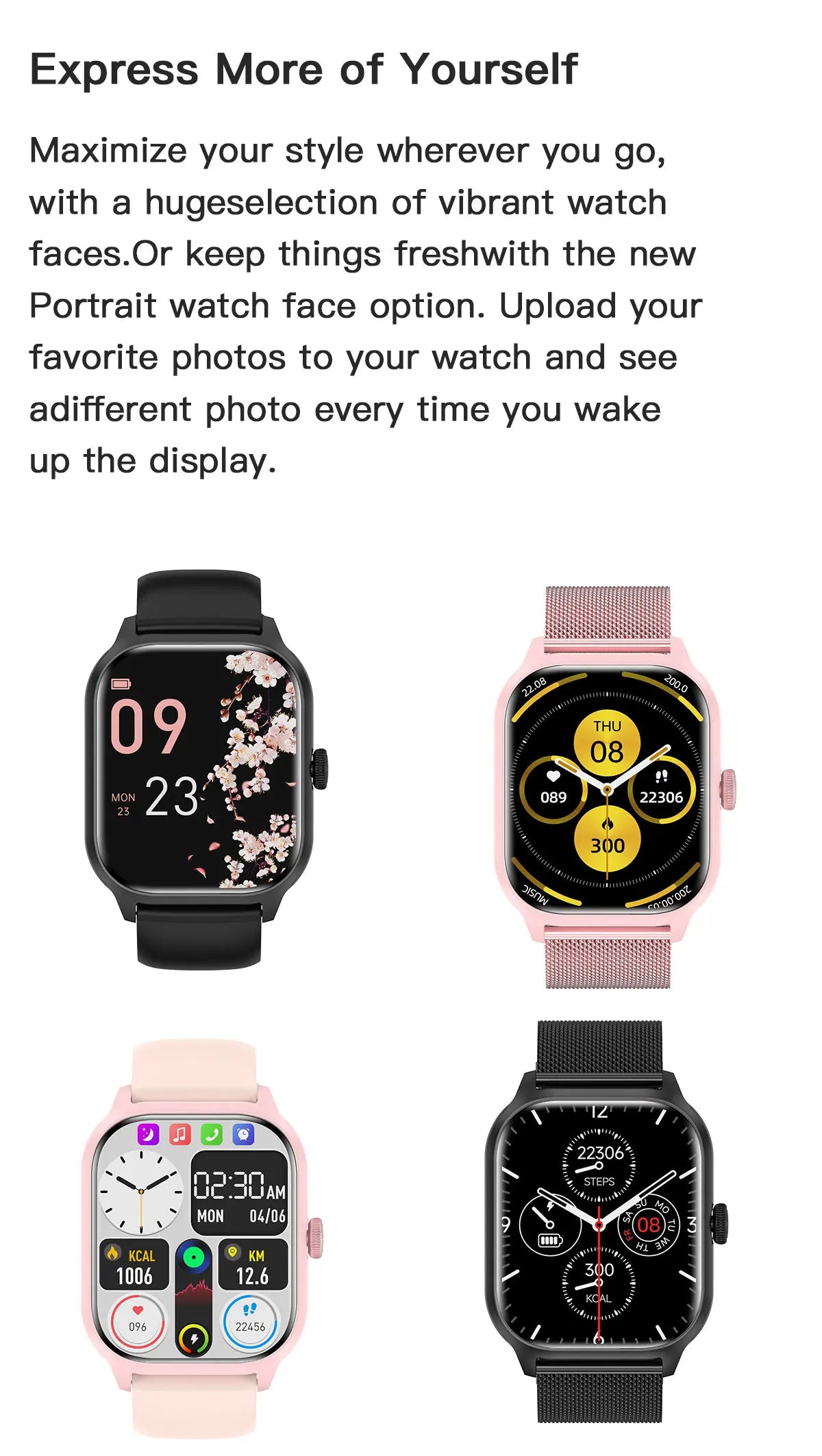 LEMFO LT10 smartwatch, fitness tracker, sports modes