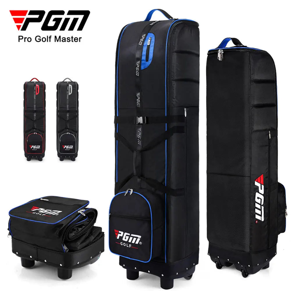 PGM HKB009 golf flight bag with pull cart