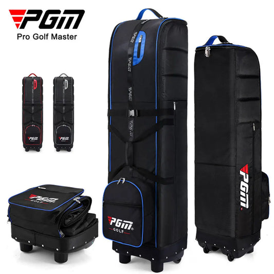 PGM HKB009 golf flight bag with pull cart