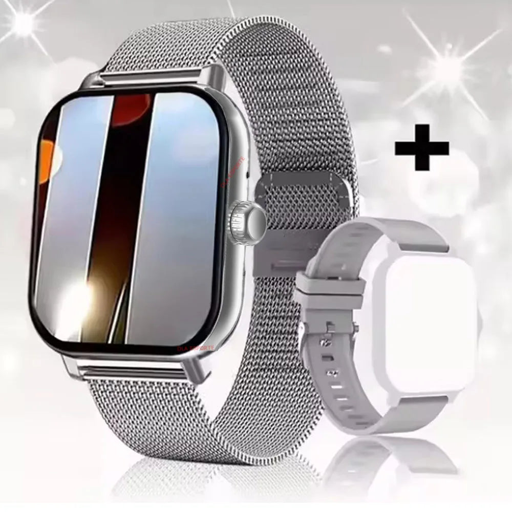 2025 Älykello 2.01" HD-näyttö – Puhelut, Viestit, Urheilutilat ja DIY-kellotaulut