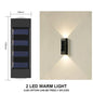 Solar-powered LED outdoor light, for the yard and garden, available in different variations