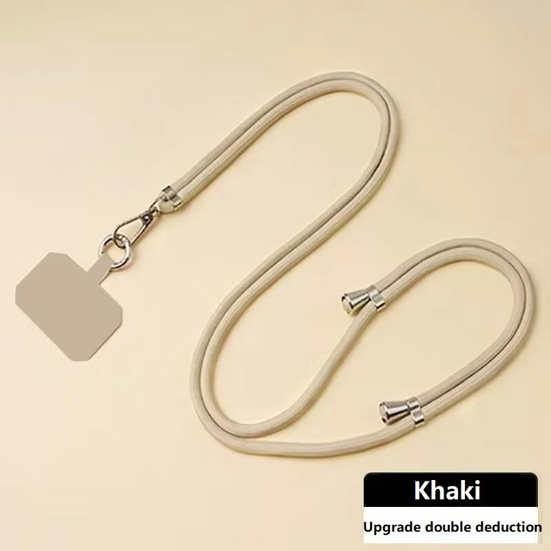 Crossbody Kaulanauha Puhelimelle - Säädettävä Hihna Harmaa