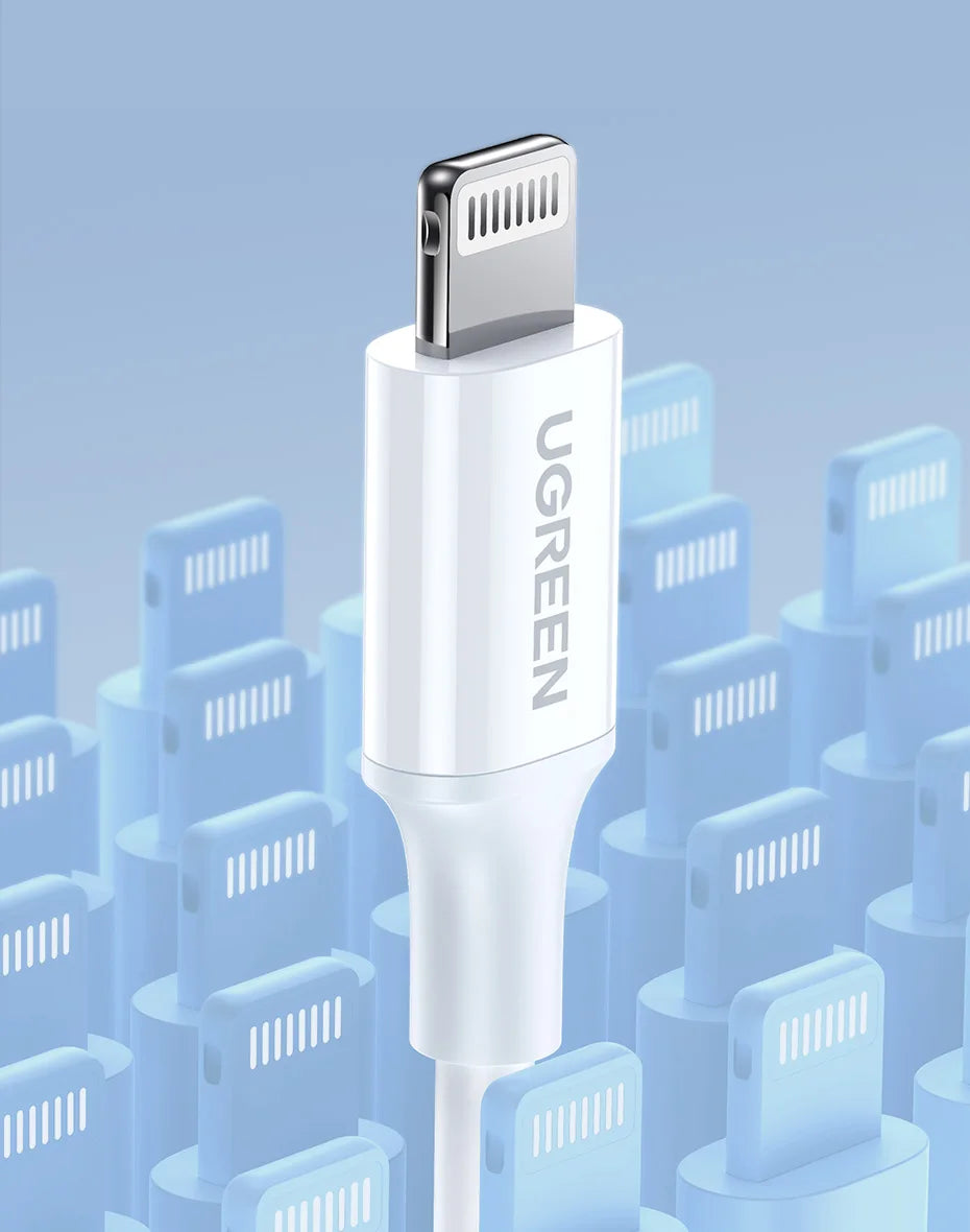 UGREEN MFi 20W USB-C Lightning-kaapeli – PD Pikalataus iPhone 14/13/12 Pro Max & iPad – 1M