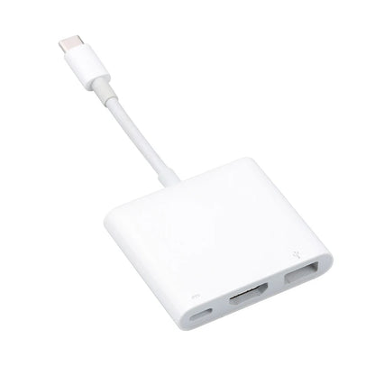 USB-C Hub HDMI 4K Adapteri - 3-in-1 Type-C Muunnin MacBook & Laptop