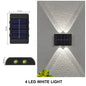 Solar-powered LED outdoor light, for the yard and garden, available in different variations