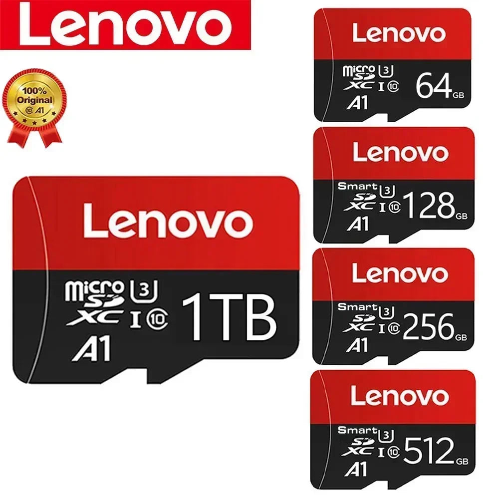 Lenovo MicroSD-muistikortti, 1TB/512GB/256GB/128GB/64GB