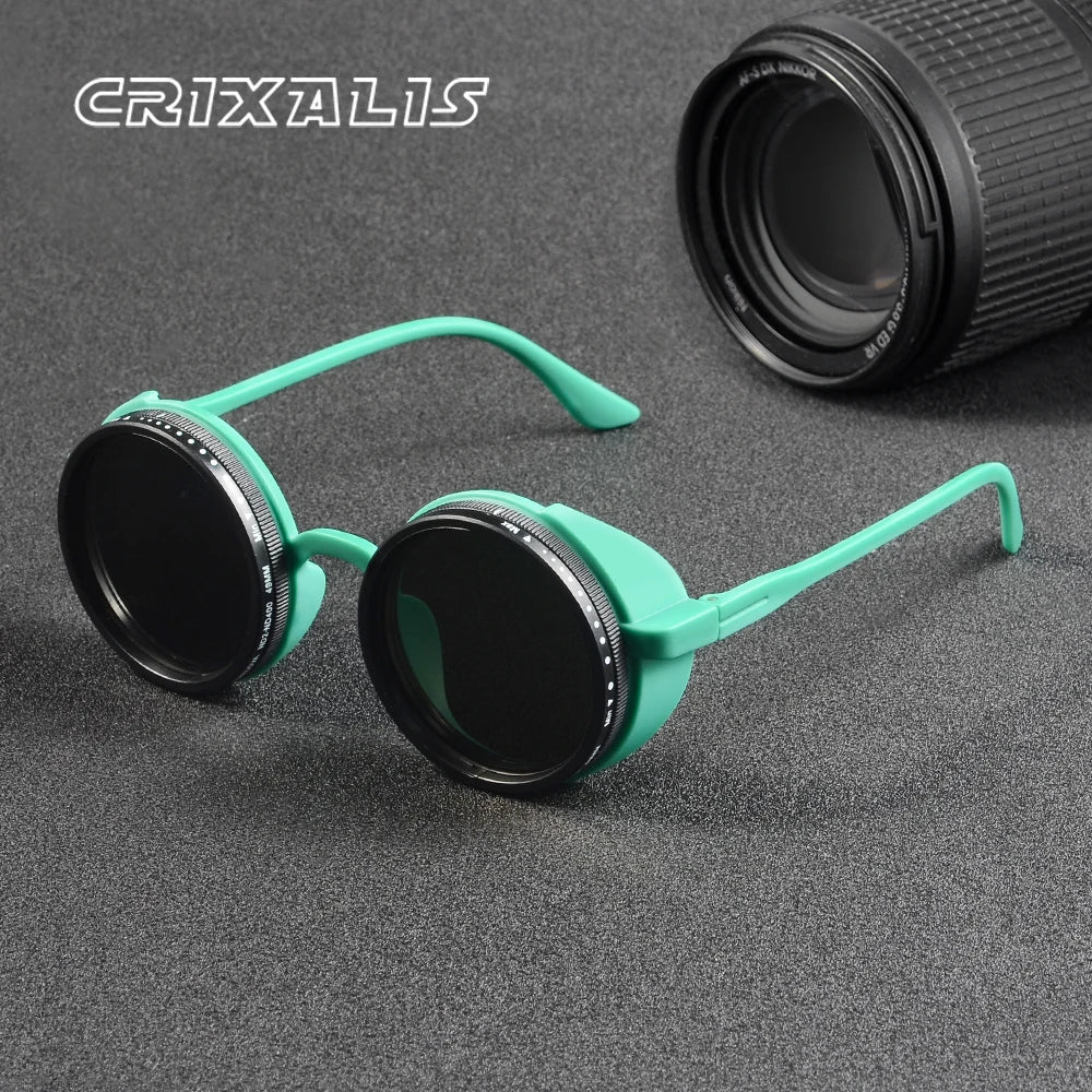 ND1-9 Adjustable sunglasses, handmade quality, manual dimming mechanism