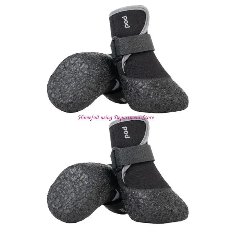 Soft-soled dog shoes 4pcs