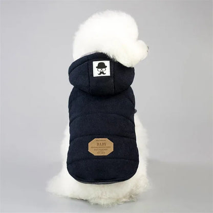 Dog winter coat, thick and warm material, for small and medium-sized dogs