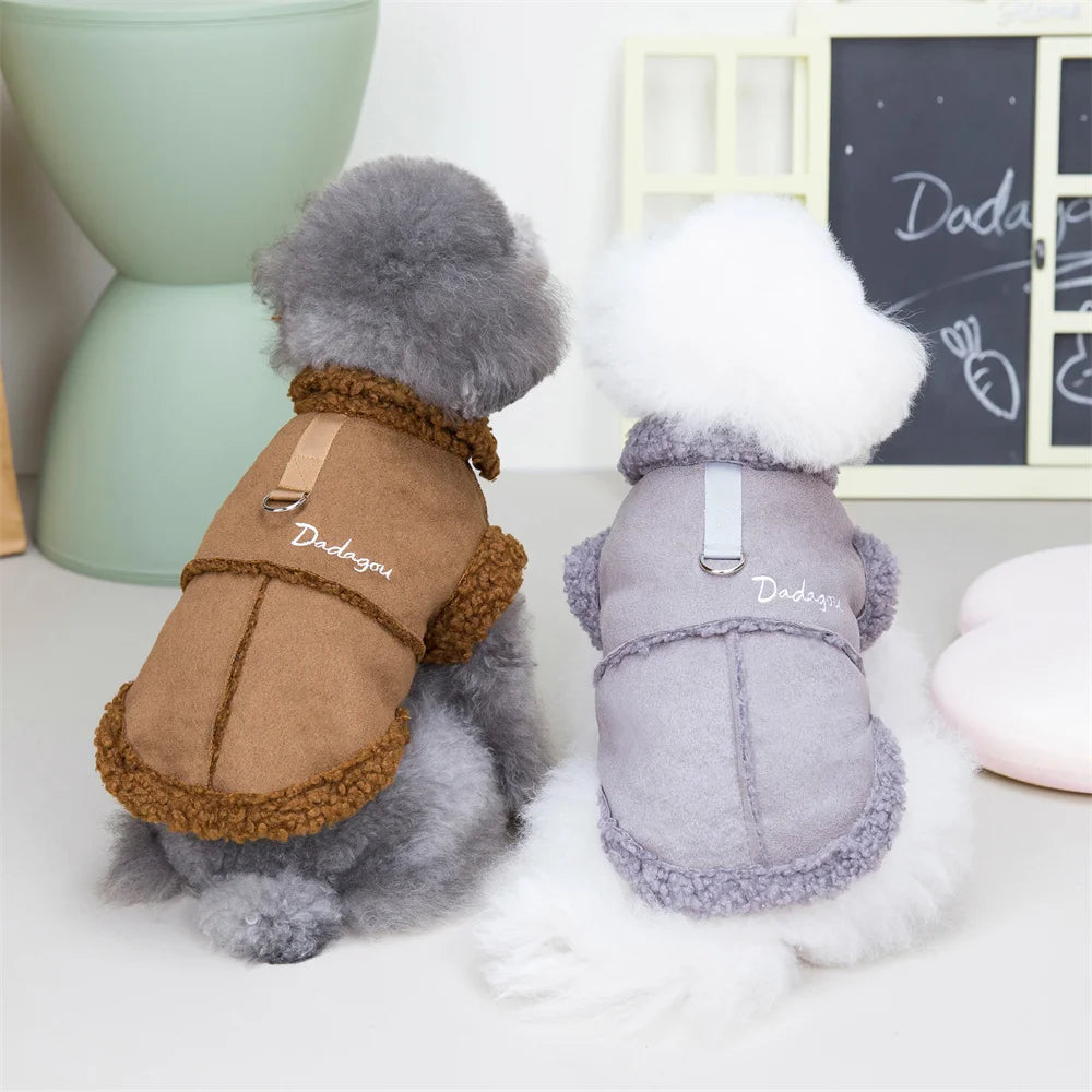 Dog winter coat, thick and warm material, for small and medium-sized dogs