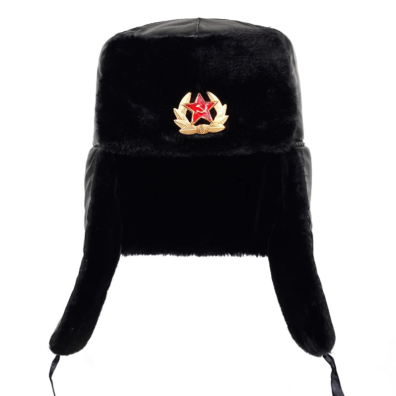 Men's Russian ushanka bomber hat