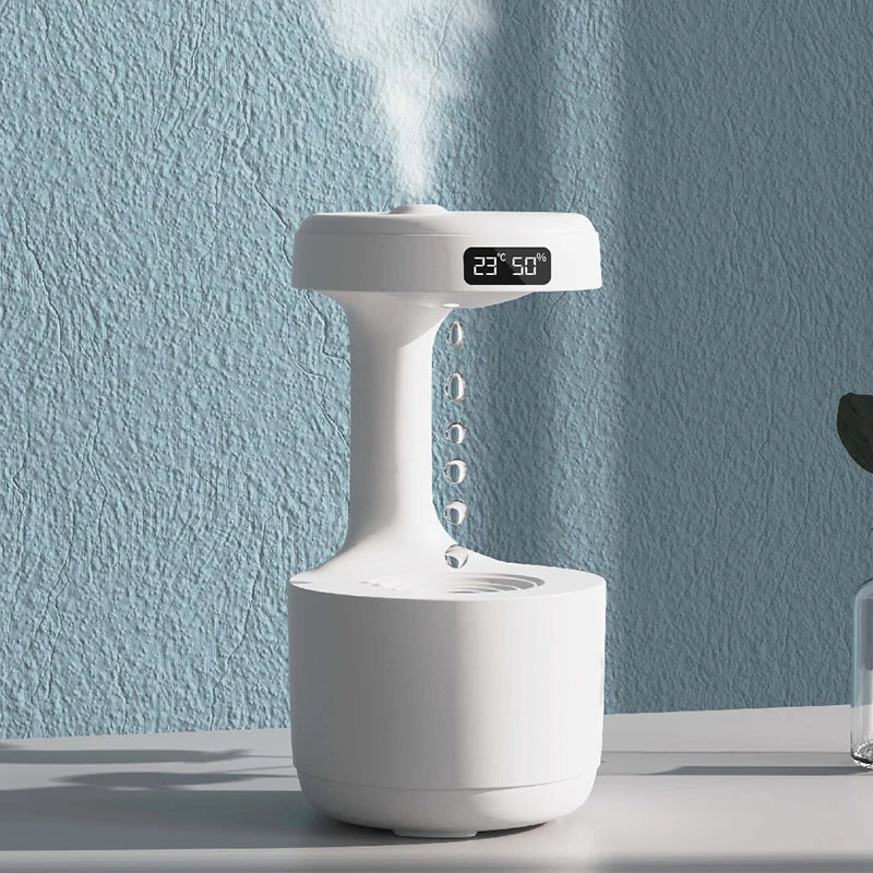 Humidifier, with anti-gravity effect, quiet, efficient, LED lighting