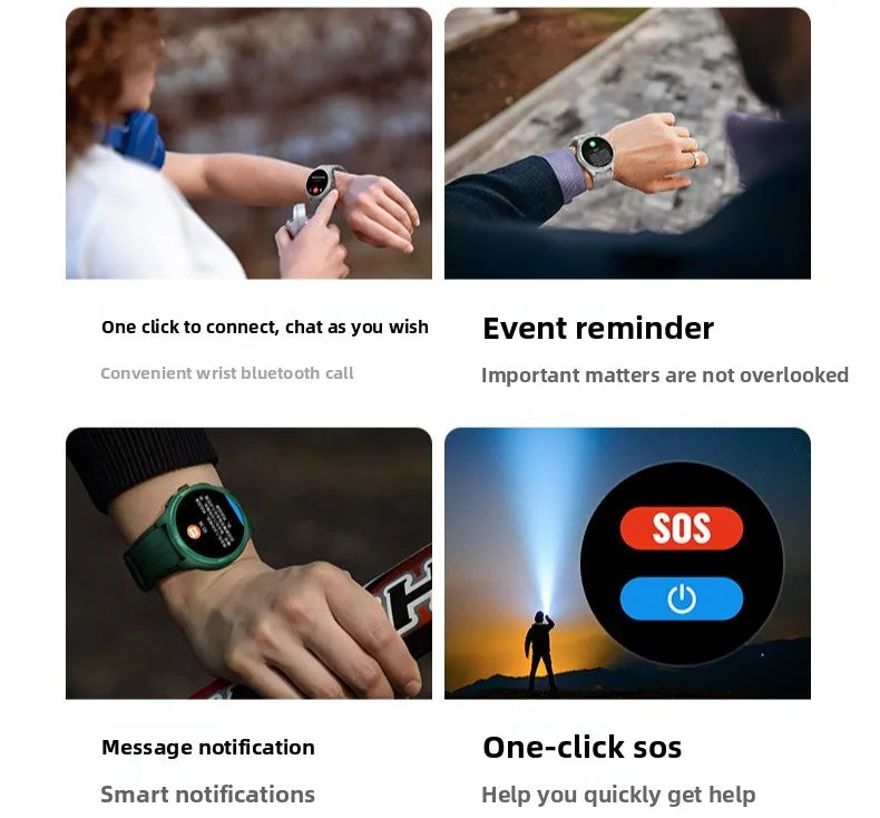 Outdoor watch with decent functions, fitness tracking, stylish design, New for 2025