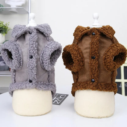 Dog winter coat, thick and warm material, for small and medium-sized dogs