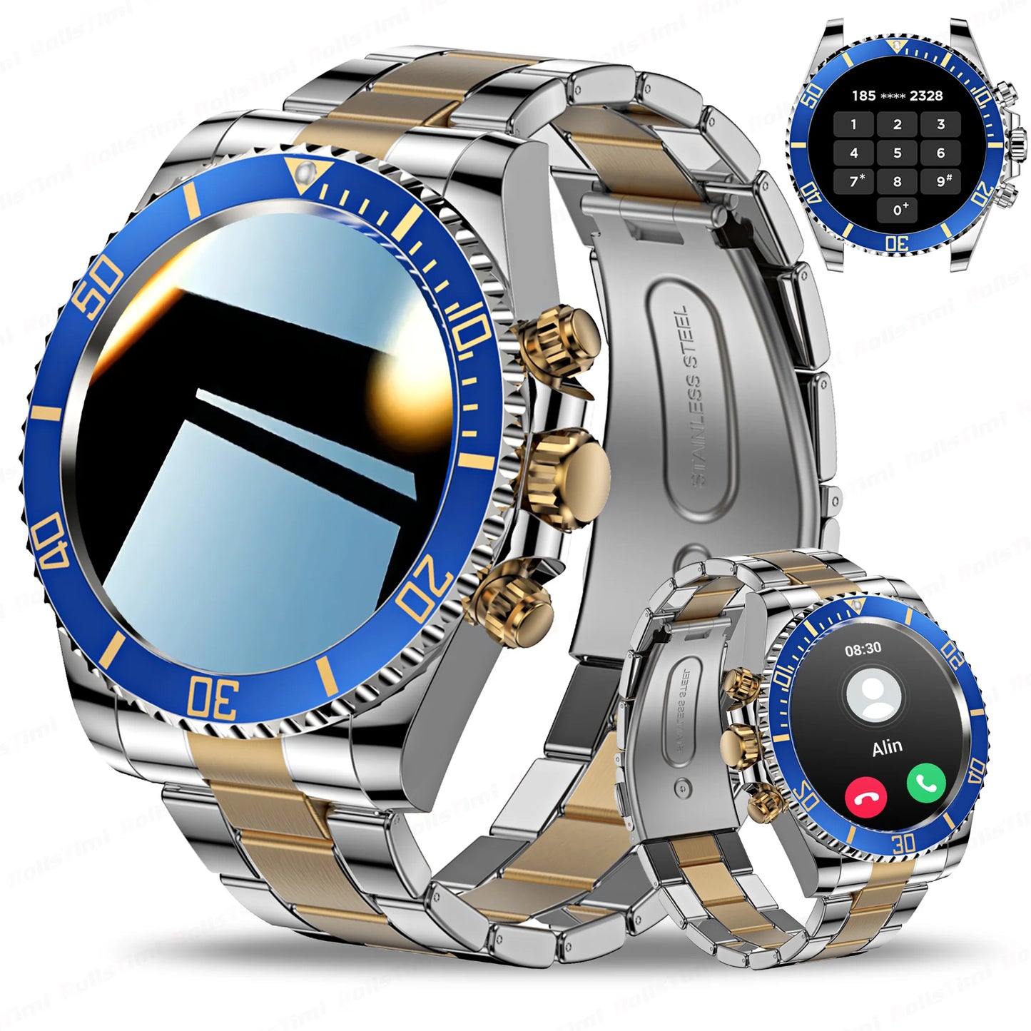 Smartwatch with the latest technology, AMOLED 1.3" and GPS exercise tracking, New 2025