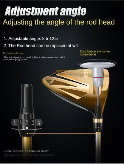 PGM MTG017 golf club set for men, adjustable angle in clubs, titanium alloy