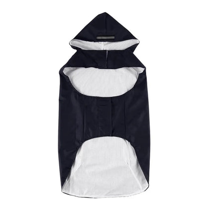 Dog raincoat, waterproof hoodie with reflective stripes, all sizes available