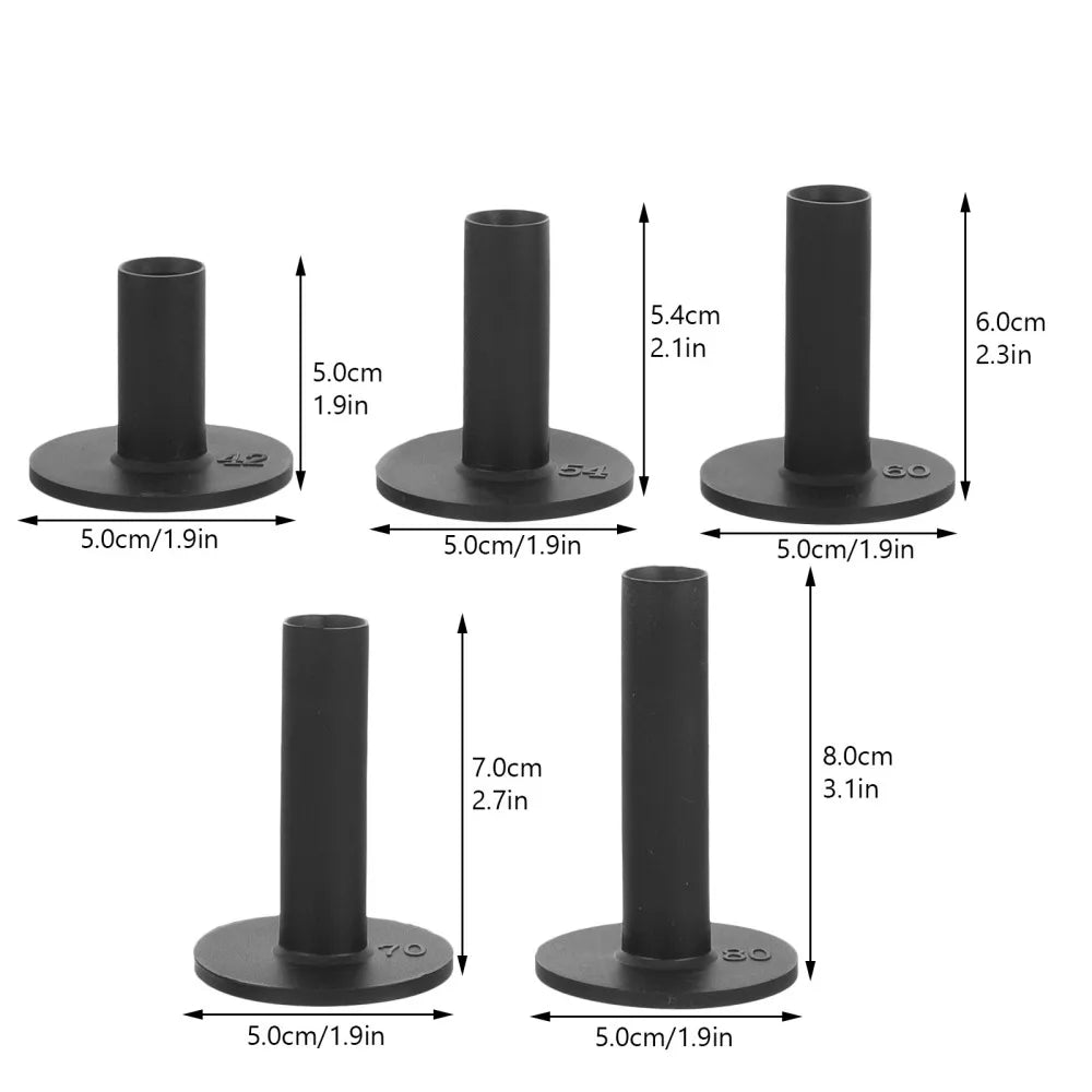 Silicone golf tees 5 pcs, flexible professional ball holders for practice