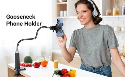 Universaali Puhelimen Pidike - Säädettävä Lazy Stand Livestreamiin & Selfiehin