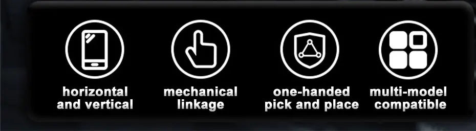 BLALION Autoteline Kojelaudalle – 360° Kääntyvä Painovoimateline Jatkojaloilla