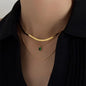 Vintage gold punk necklace for women, available in different variations