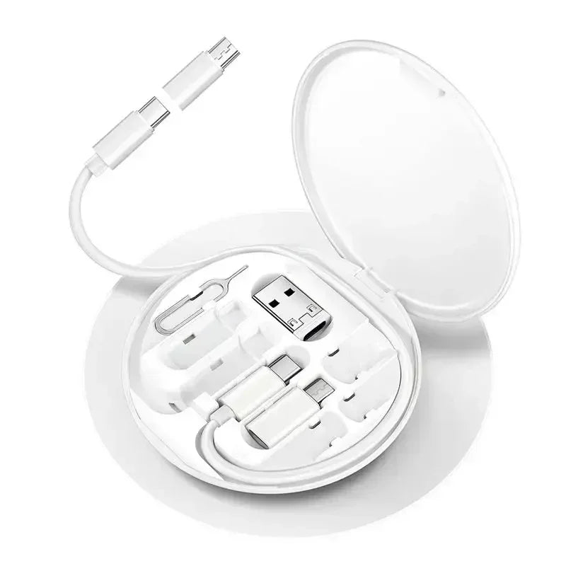 USB-C Latausadapterisarja 60W - 4-in-1 Kaapelisetti Type-C, Lightning, Micro