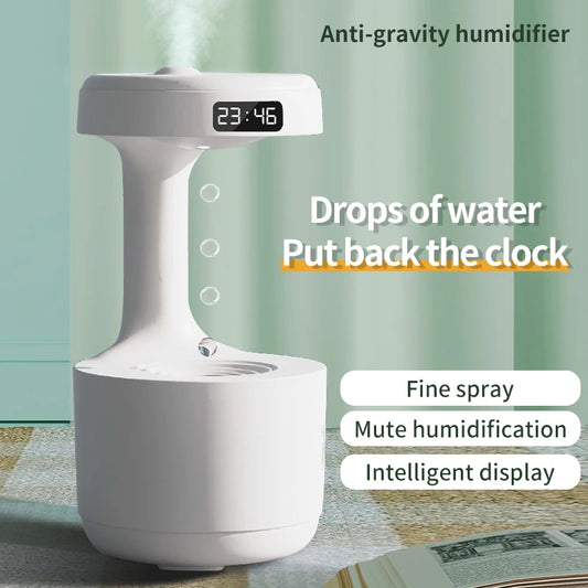 Humidifier, with anti-gravity effect, quiet, efficient, LED lighting