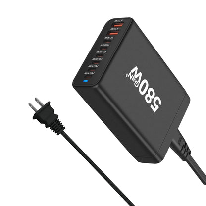 GAN charging station, powerful fast charger 580W