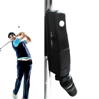 Adjustable golf putter laser aiming aid for putting line correction