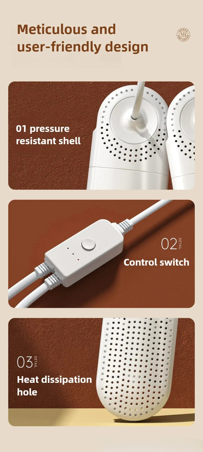 Xiaomi shoe dryer, fast drying, sterilization and deodorization