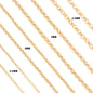 Yadreva stylish gold Rolo chain necklace, available in many different variations