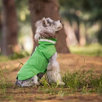 Adjustable dog raincoat, all sizes