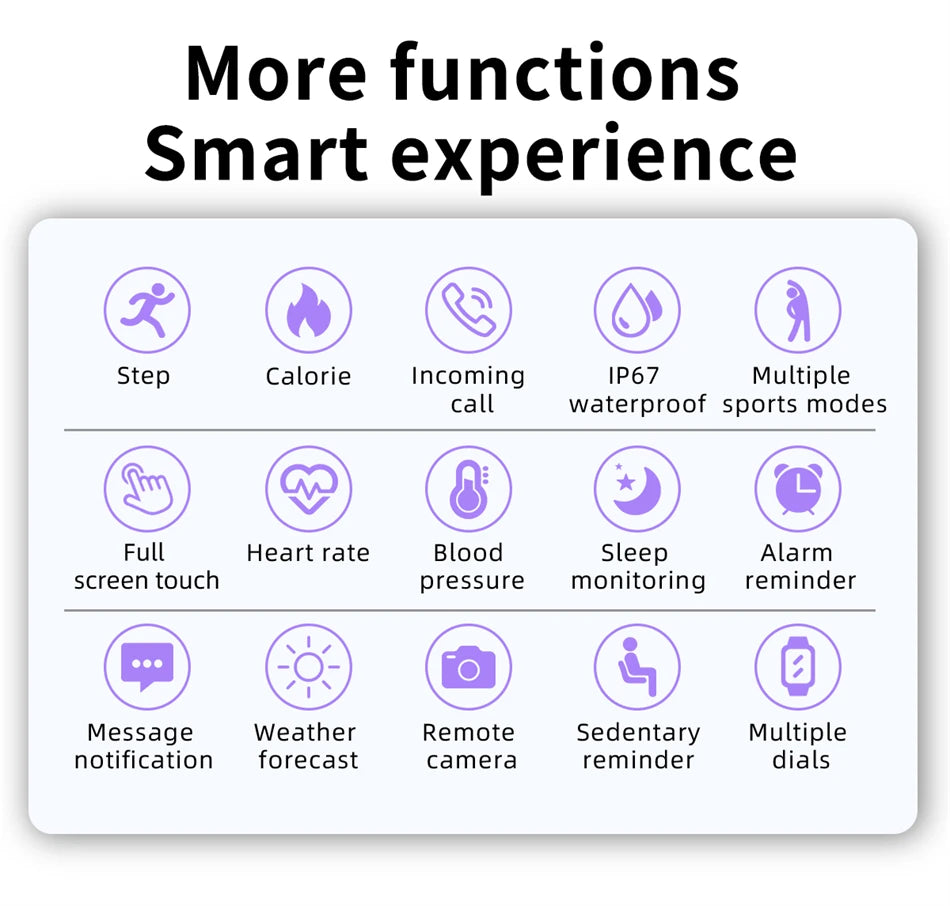 LIGE Smartwatch for women and men for an active lifestyle. New 2025, Popular