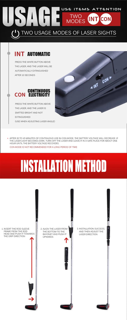 Golf HD Laser, aiming aid for putting practice