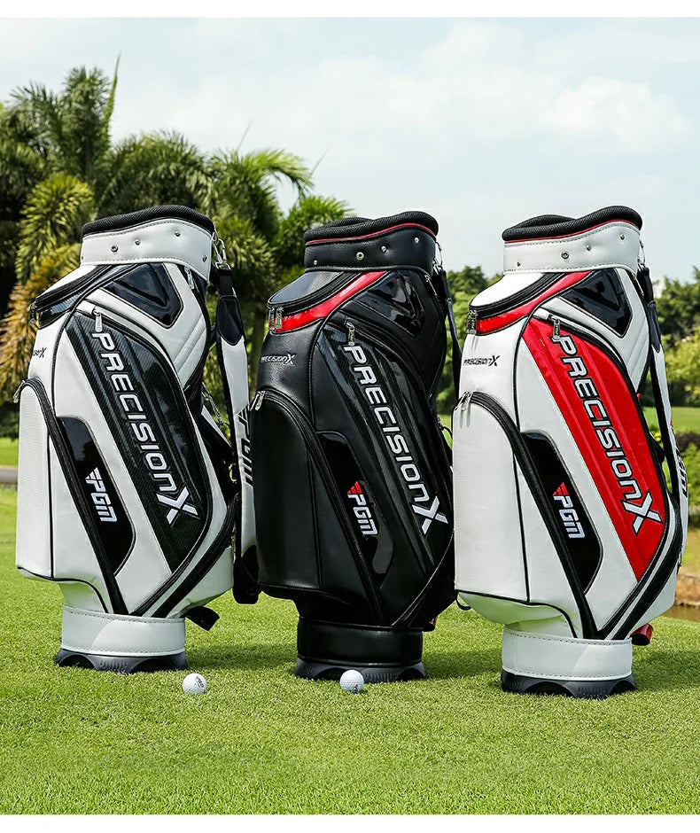 PGM QB034 golf bag, premium, leather bag, for 14 clubs